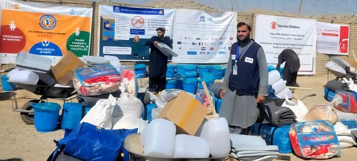 contingency food distribution in Spin Boldak District Center